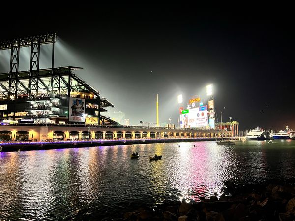 Fireworks at Oracle Park